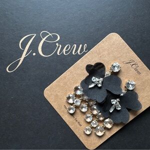 J. Crew Petal and Crystal earrings